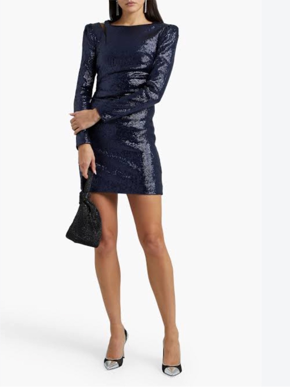 Rachel Zoe Juliette Cutout Sequin Navy Dress